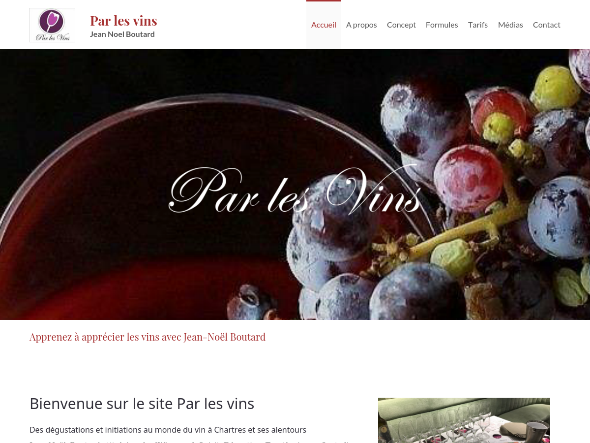 Exemple de site internet de Dégustation et animation à Chartres 
