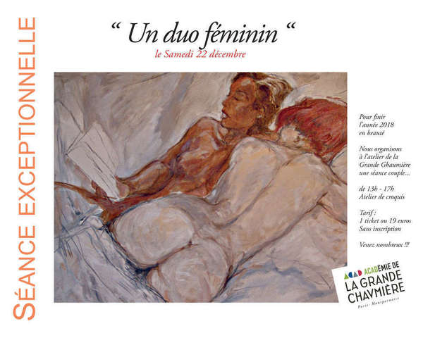 Séance exceptionnelle : duo féminin de fin d'année à la Grande Chaumière.