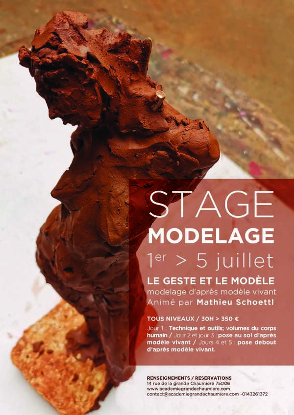Stage de modelage avec Mathieu Schoettl