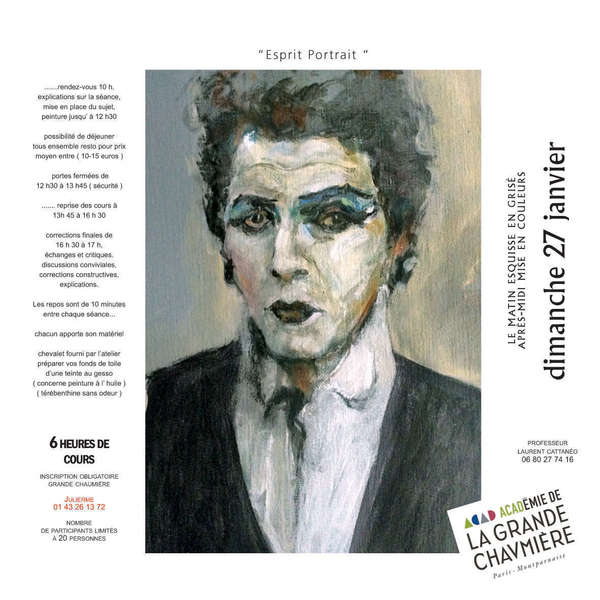 " Ce qui ne me passionne pas, m’ennuie." Cours de portrait avec Laurent Cattanéo.  