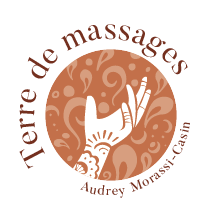 Logo Terre de massages, Audrey Morassi-Casin EI