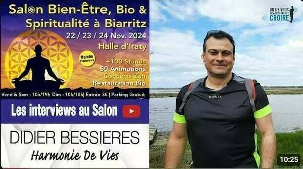 Vidéo YouTube salon de Biarritz du 23 novembre 2024