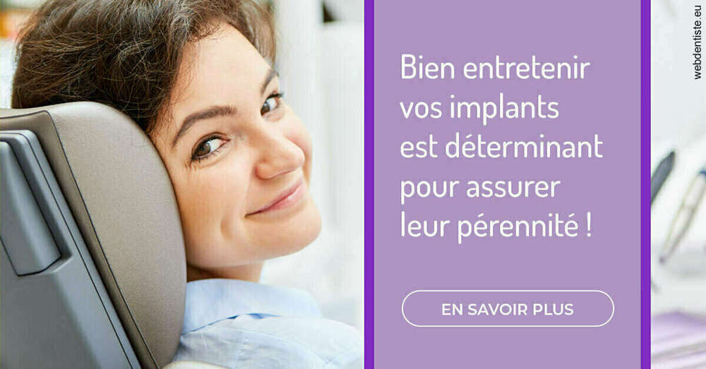 Entretien implants