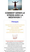 Méditation stress