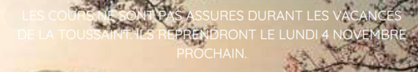 VACANCES SCOLAIRES