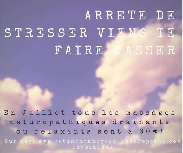 Arrête de Stresser, Viens te faire Masser !