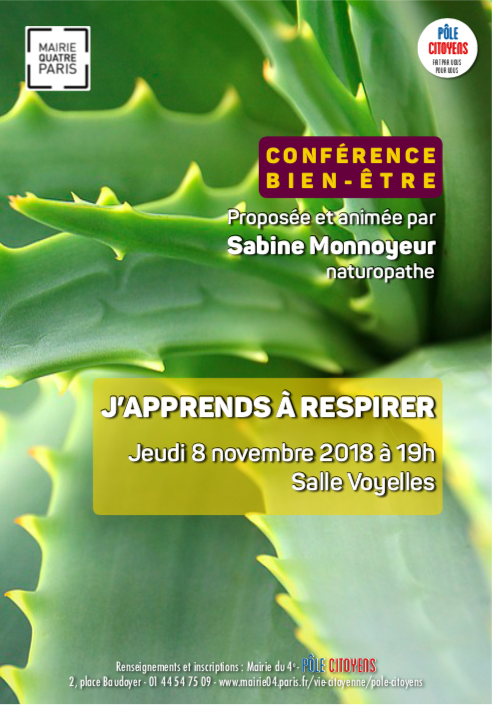 ATELIER " J' APPRENDS A RESPIRER "