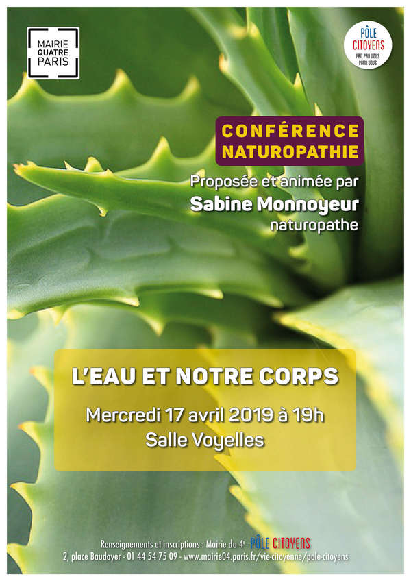 Conférence "L' Eau et notre Corps" 