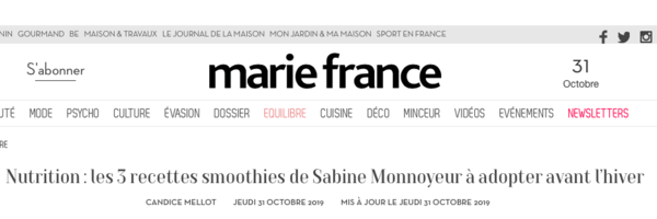 Nutrition : les 3 recettes smoothies à adopter avant l’hiver