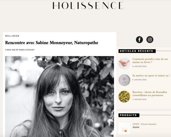 Mini Portrait pour Holissence 