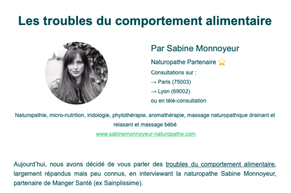 Les troubles du comportement alimentaire