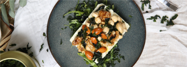 photo de la recette de feta rotie aux algues