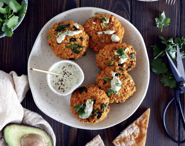 Photo de galette aux lentilles corails 
