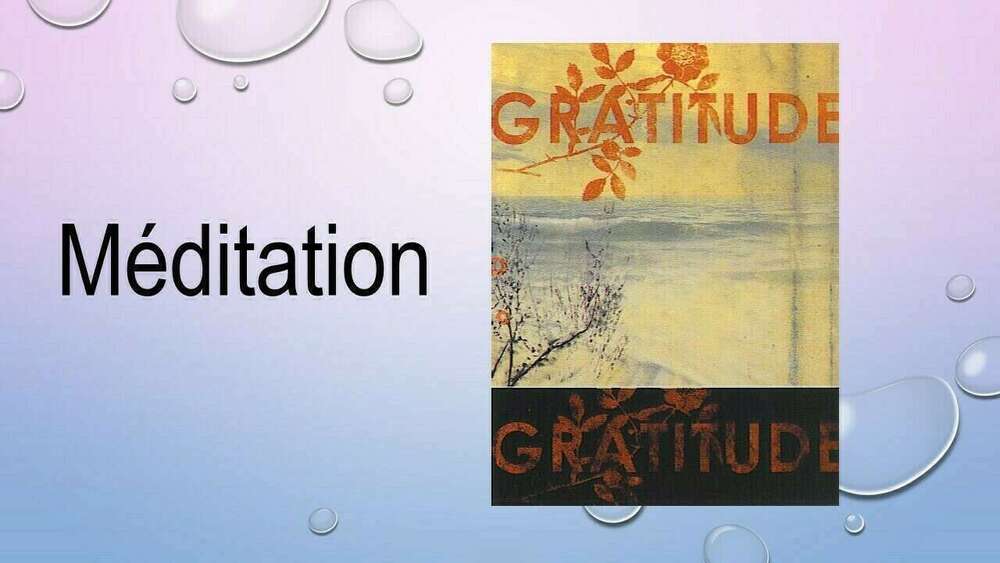 Méditation de la gratitude