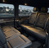 Van with driver, facing seats, Marseille