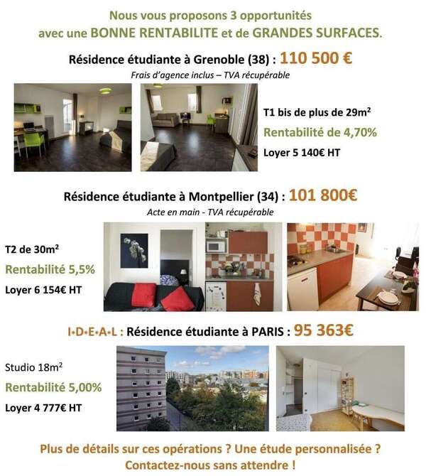 S*P*É*C*I*A*L  R*E*N*T*R*É*E STUDIOS ETUDIANTS À SAISIR !