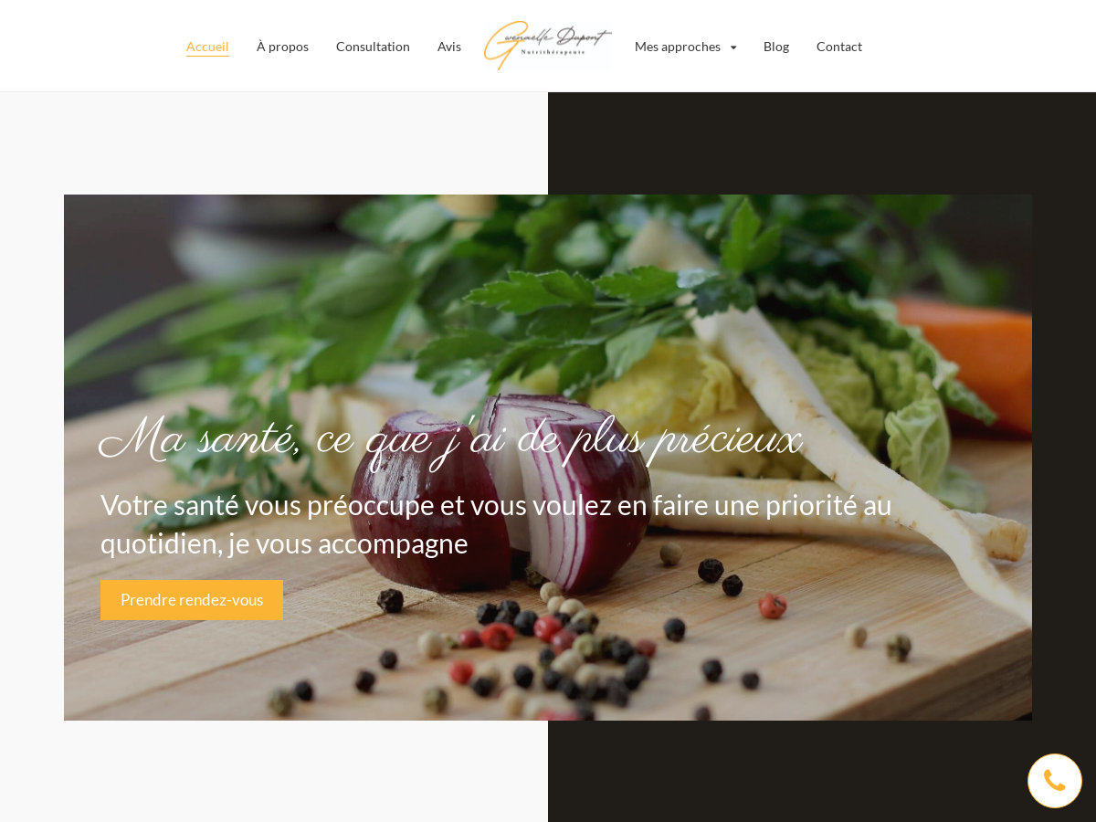 Exemple de site internet de Diététique et Nutrition à Mirabeau
