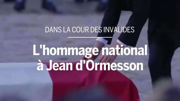 Hommage national à Jean d'Ormesson du 8 décembre 2017
