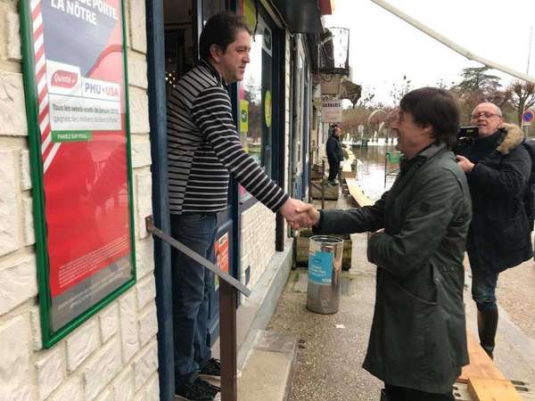 Crues et inondations en Seine et Marne - Visite de Nicolas HULOT