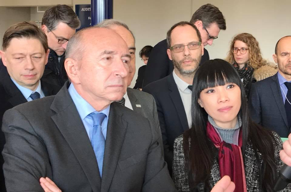 Immigration: accueil de Gérard Collomb à Lognes