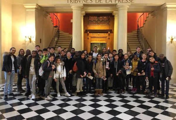 Les collégiens de Chelles visitent l’Assemblée nationale