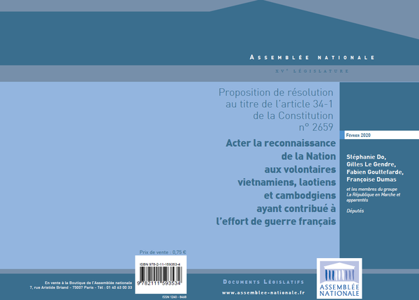 Dépôt de ma proposition de résolution à l’Assemblée nationale
