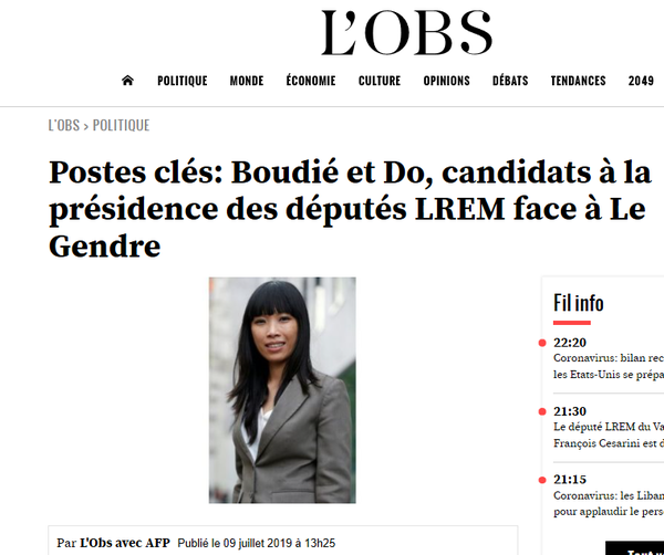 Ma candidature à la Présidence du Groupe La République en Marche à l'Assemblée Nationale, à l'occasion du renouvellement interne des postes