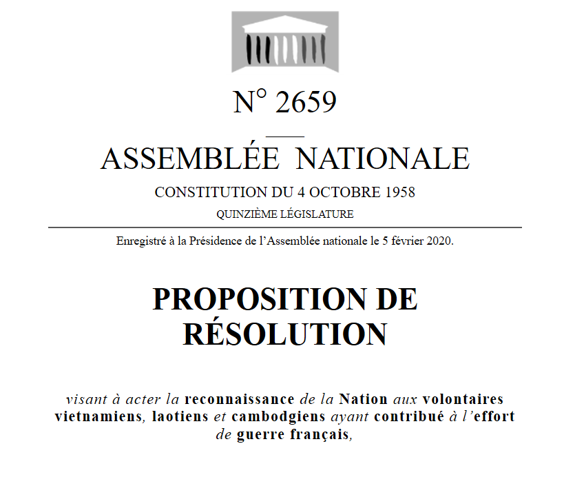 Proposition de résolution n°2659