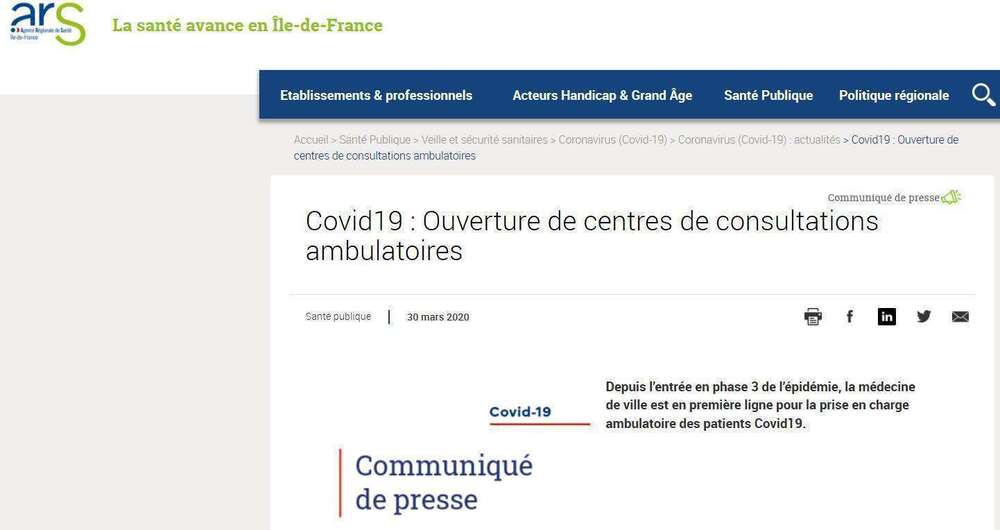 Une unité Covid-19 opérationnelle dès aujourd'hui dans notre circonscription !