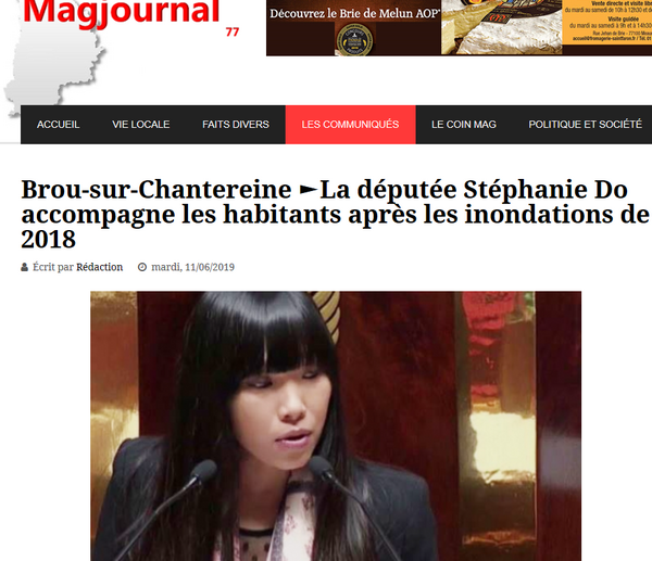 Mon engagement après les fortes inondations intervenues en 2018 se poursuit
