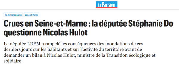 Articles du Parisien : crues et inondations en Seine et Marne