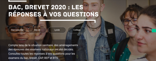 Modalités du baccalauréat 2020 ainsi que des BEP, CAP et BTS.