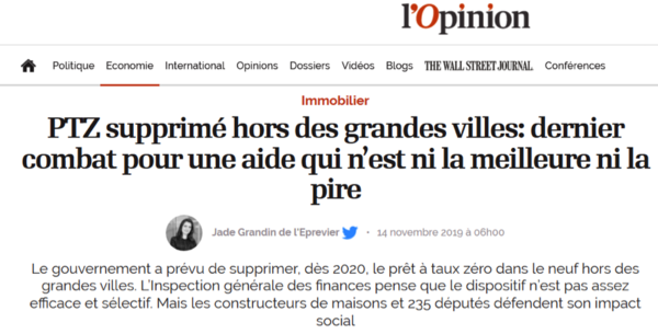 PTZ supprimé hors des grandes villes - dernier combat pour une aide qui n’est ni la meilleure ni la pire