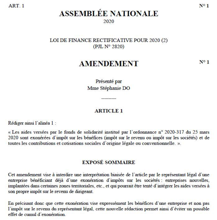 Covid-19 - Adoption du second projet de loi de finance rectificative à l’Assemblée nationale