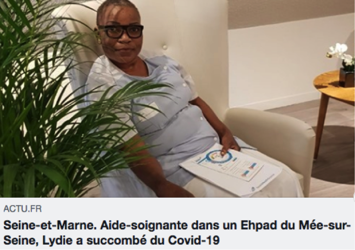 Condoléances et soutien aux EHPAD