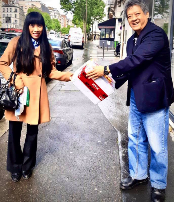 Dons de masques en tissus par l’association ABVietFrance