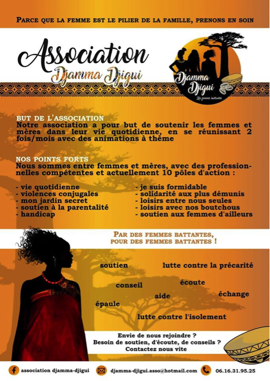 Échanges avec l’association Djamma Djigui de Noisiel qui accompagne les femmes 
