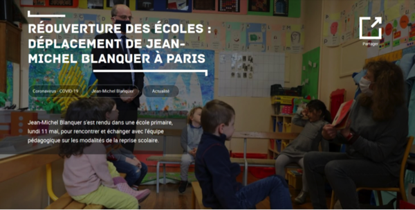 Stratégie de déconfinement dans l’Éducation nationale - Situation sur les ouvertures d'écoles : Questions au Gouvernement du mardi 12 mai 