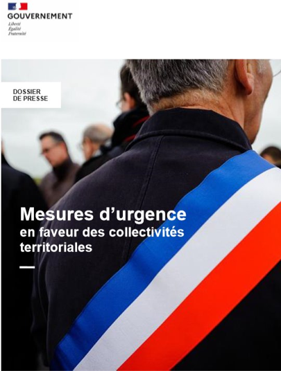 4,5 Mds€ de mesures d’urgence pour les collectivités territoriales