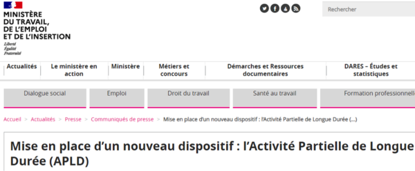 L’activité partielle de longue durée : nouveau dispositif pour protéger les emplois