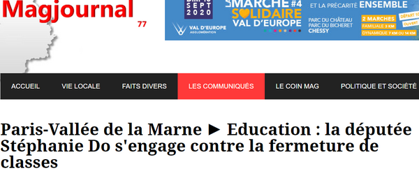 Retour sur mes visites des établissements scolaires de la circonscription