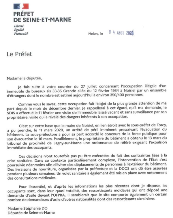 Le squat de Noisiel a été évacué