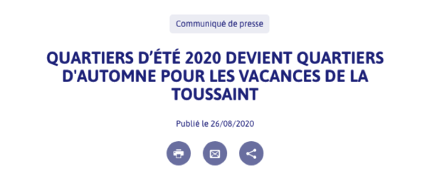 Quartiers d’automne : l'Etat mobilise des moyens pour les vacances des jeunes des quartiers prioritaires de Seine-et-Marne