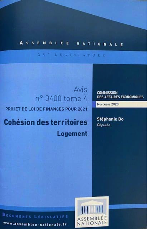 Mon rapport pour avis sur la partie logement du Projet de Loi de Finances pour 2021