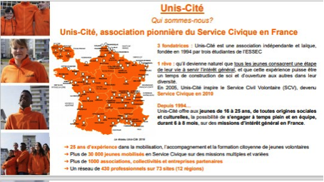 Rencontre avec l’association Unis-cité en Seine-et-Marne