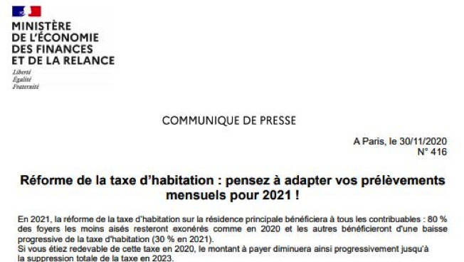Tout savoir sur la réforme de la taxe d’habitation