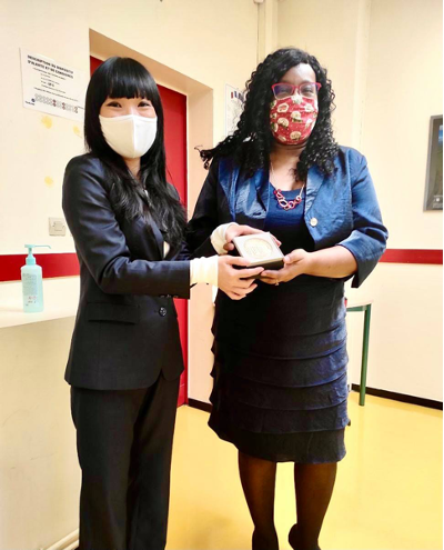 Remise de la médaille de l’Assemblée Nationale à Madame Marie-George Caille, principale du collège Le Segrais à Lognes 