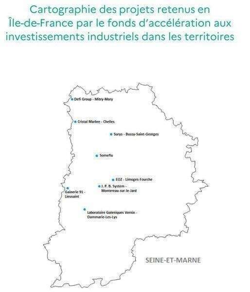 5 nouveaux projets lauréats du fonds d'accélération des investissements industriels dans les territoires retenus en Seine-et-Marne dont 1 dans ma circonscription (10ème) !