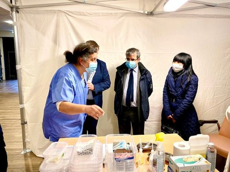 Ma visite au centre de vaccination à Chelles, lundi 25 janvier