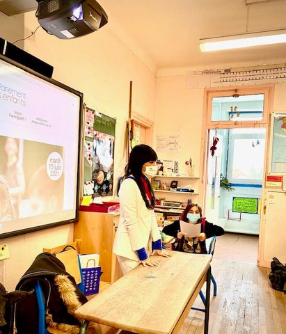 Ma visite à l’école élémentaire Jules Ferry de Chelles à l’occasion de la participation de la classe de CM2 à la 25ème édition du Parlement des enfants 